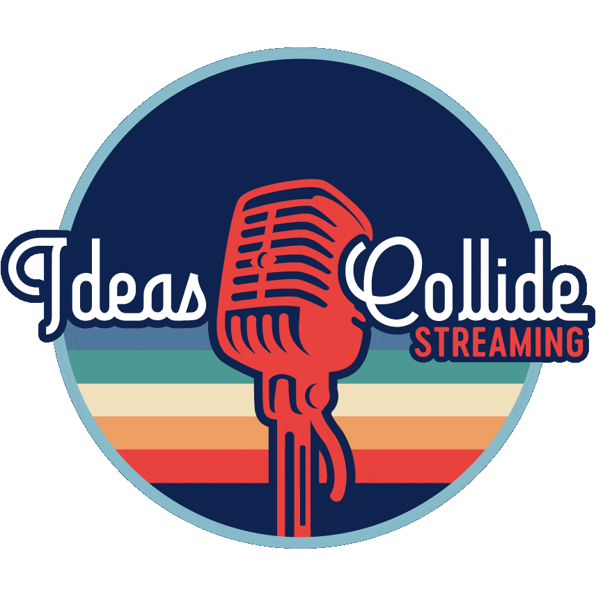 animated logo badge for ideas collide streaming